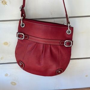 Leather FOSSIL handbag
